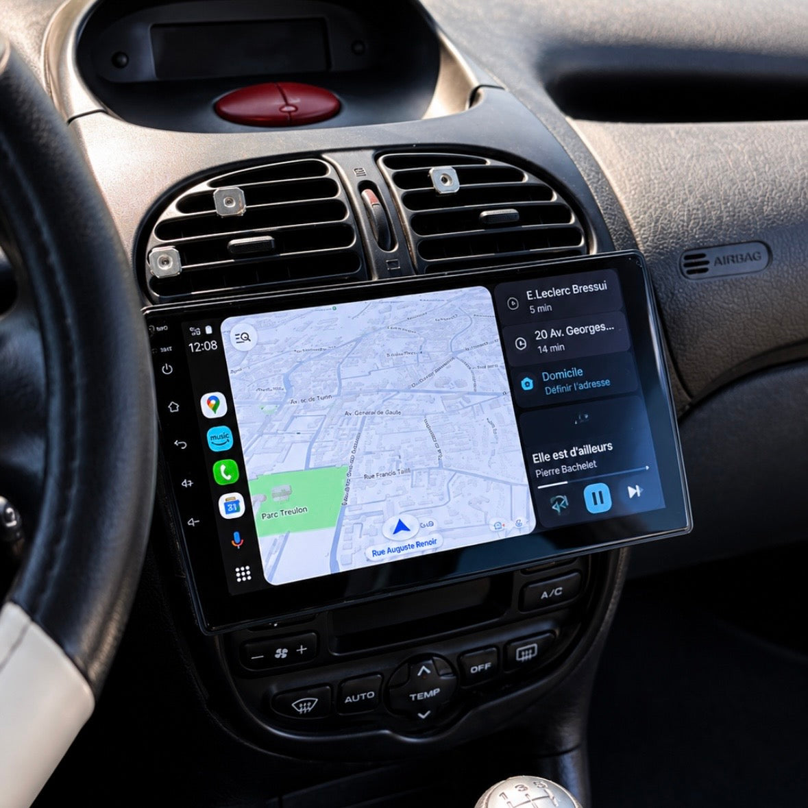 Installation Apple CarPlay et Androïd Auto sur Peugeot 206 (1998-2009)