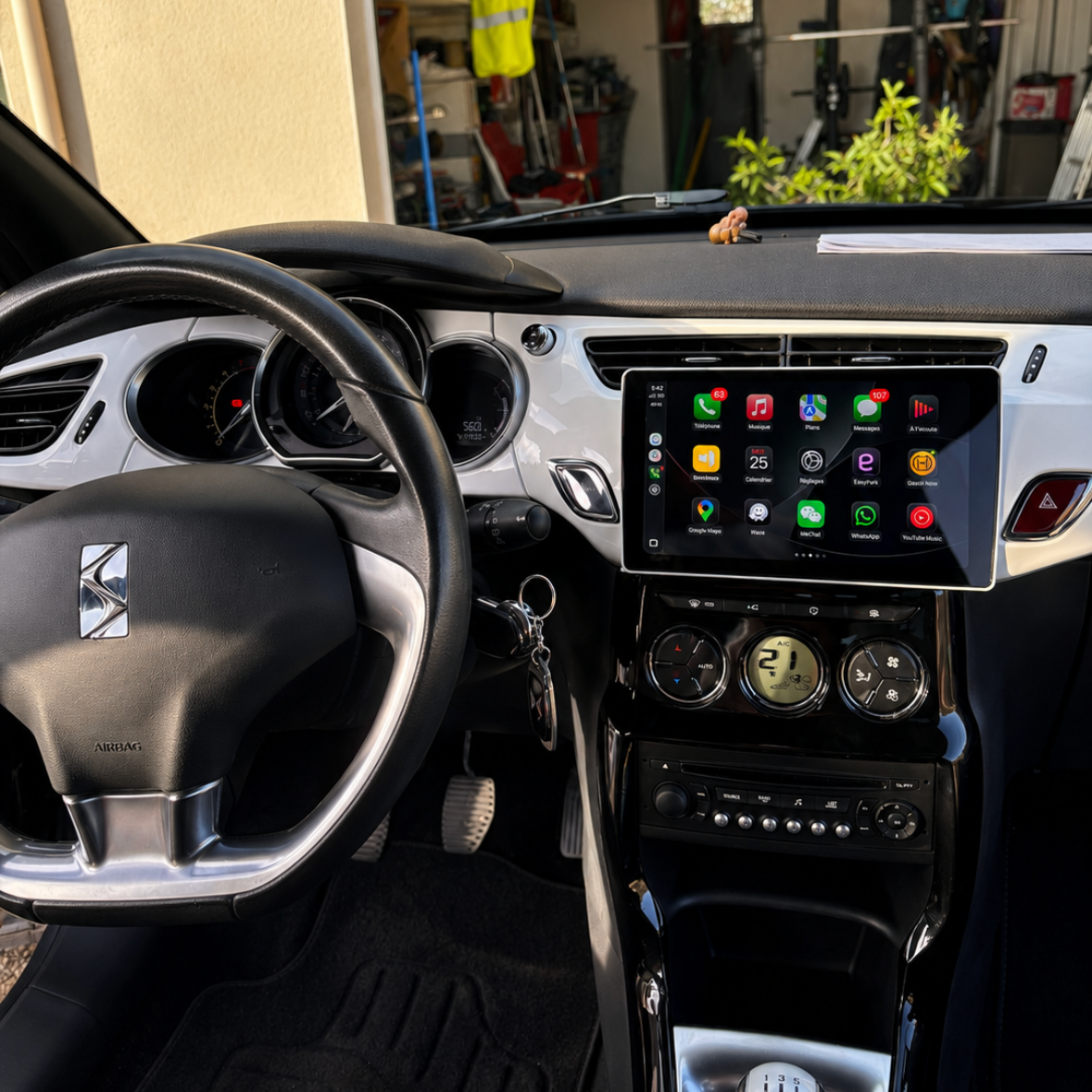 Installation Apple CarPlay et Androïd Auto sur Citroën C3 (2009-2016)